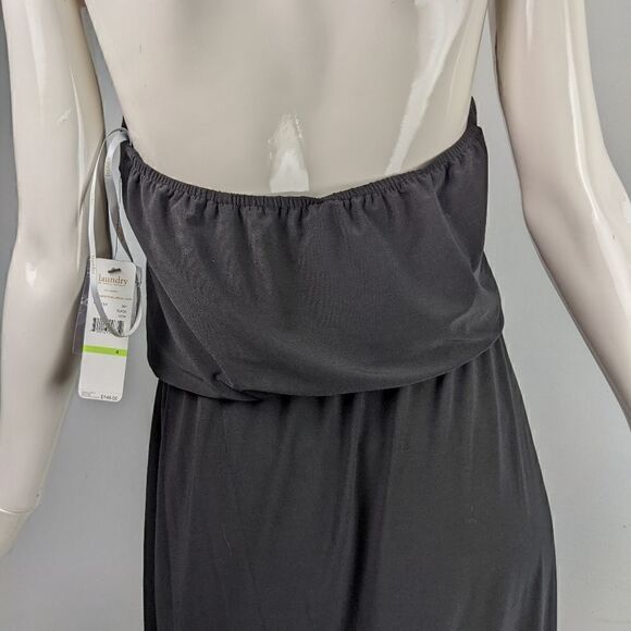 Black halter dress by Laundry NTW size 4 - Picture 6 of 8